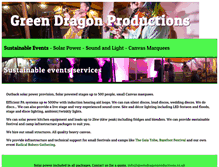 Tablet Screenshot of greendragonproductions.co.uk